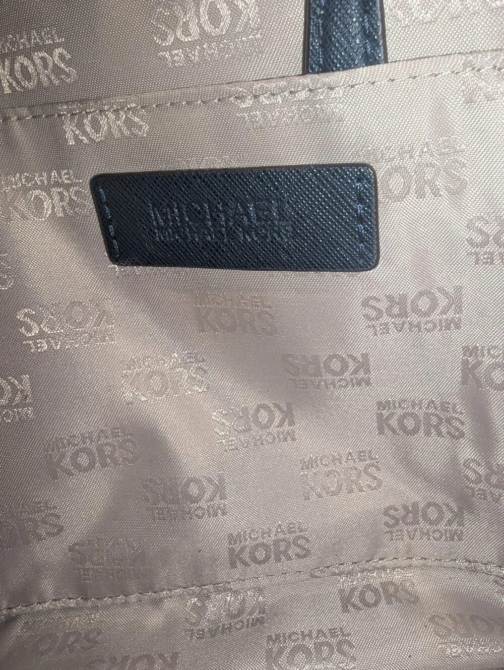 Michael Kors Blue & White Handbag